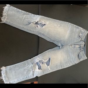 Kendall & Kylie ripped mom jeans